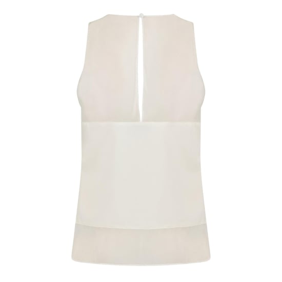 Ted Baker Vrouwen/dames Racerback Mouwloze Vest Top (Ivoor) - Image 2