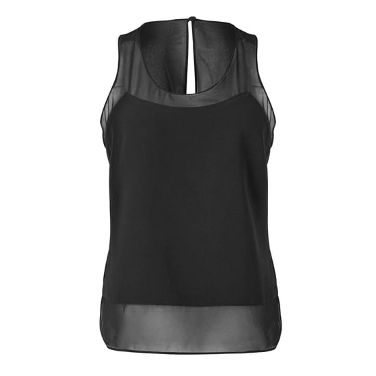Ted Baker Vrouwen/dames Racerback Mouwloze Vest Top (Zwart) - Image 1