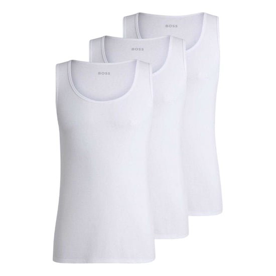 Boss Heren-tanktop met ronde hals en normale pasvorm (set van 3) (Wit) - Image 2