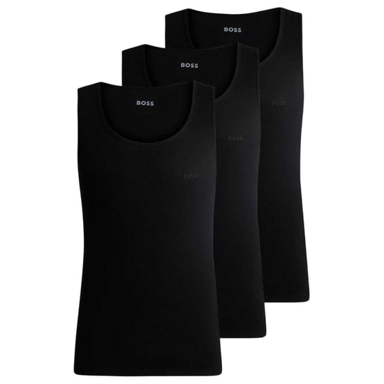 Boss Heren-tanktop met ronde hals en normale pasvorm (set van 3) (Zwart) - Image 2