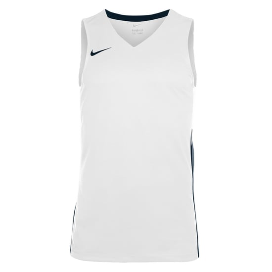 Nike Basketbalshirt met V-hals voor heren (Wit, Zwart) - Image 1