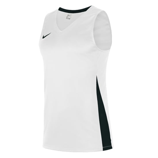 Nike Basketbalshirt met V-hals voor heren (Wit, Zwart) - Image 3