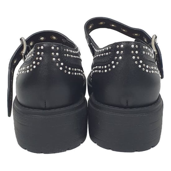 Dior D-Society Baby Versierde Mary Jane Flats in Zwart Leer - Image 3