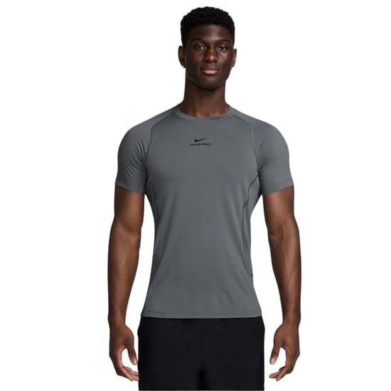 Nike Heren Pro Dri-FIT Fitted Top (Rook Grijs) - Image 1