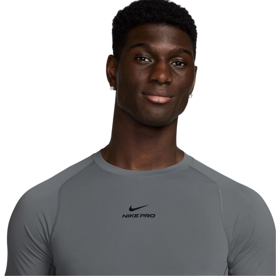 Nike Heren Pro Dri-FIT Fitted Top (Rook Grijs) - Image 3