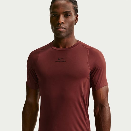 Nike Heren Pro Dri-FIT Fitted Top (Team Rood) - Image 1