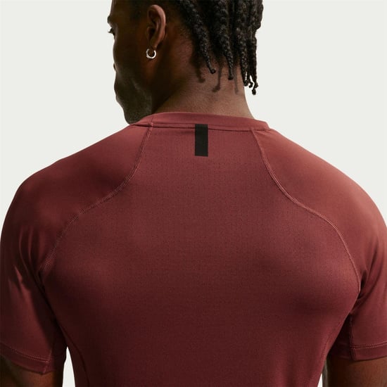 Nike Heren Pro Dri-FIT Fitted Top (Team Rood) - Image 2