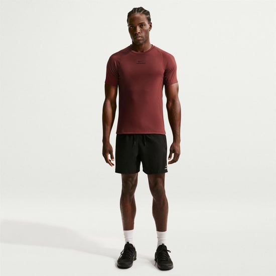Nike Heren Pro Dri-FIT Fitted Top (Team Rood) - Image 3