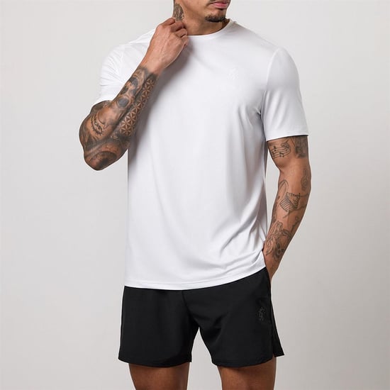 Gym King Heren Overwinning Prestatie T-shirt (Wit) - Image 3