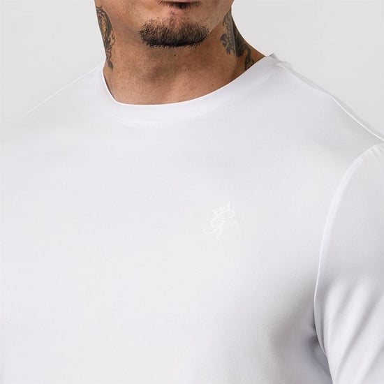 Gym King Heren Overwinning Prestatie T-shirt (Wit) - Image 5