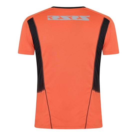 Diadora Heren-hardloop-T-shirt met logo en ronde hals (Oranje/zwart) - Image 2