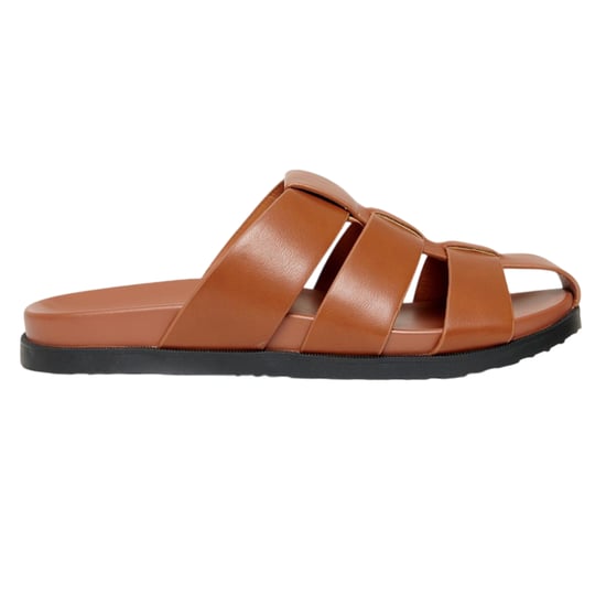 Threadbare Open teen sandalen voor heren in vissersstijl (Tan) - Image 1