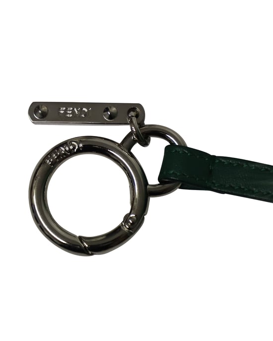 Fendi Initial Pom-Pom Sleutelhanger in Groen Bont - Image 4
