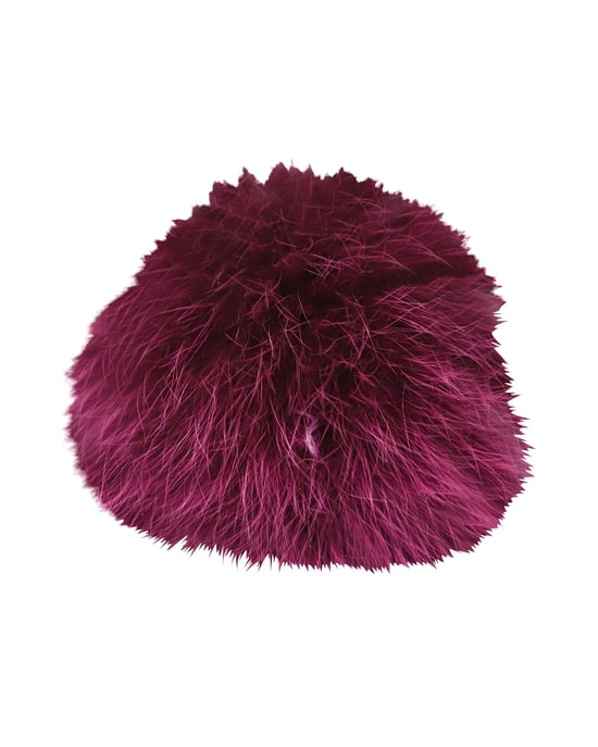 Fendi Pom Pom Tascharme in Paarse Bont - Image 2