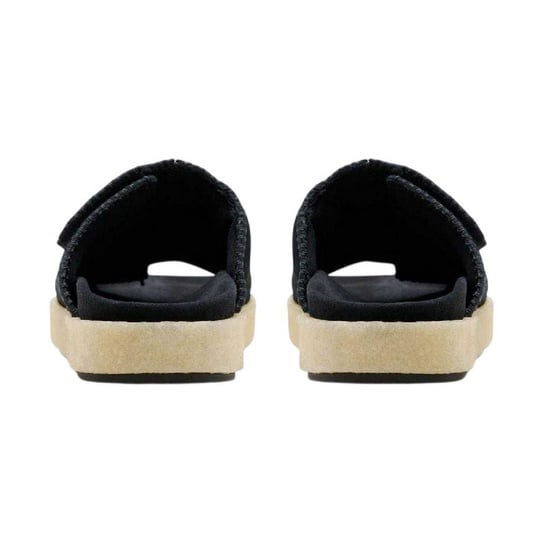 Clarks Originals Heren Overleigh Suede Sliders (Zwart) - Image 2