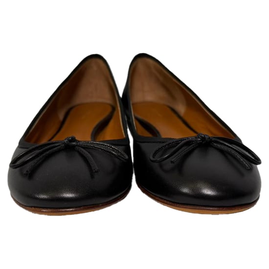 Celine Ballerina's met Strikdetails in Zwart Leer - Image 3