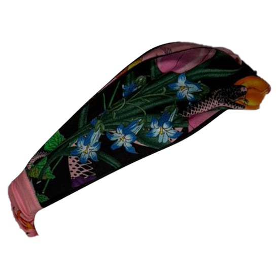 Gucci Bloemenprint Haarband in Multicolor Zijde - Image 2