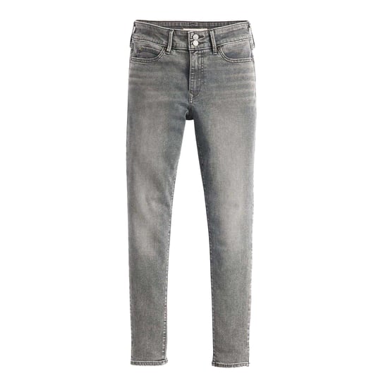 Levis Dames/Dames 711 Dubbele Knoop Skinny Jeans (Lichtgrijs) - Image 2