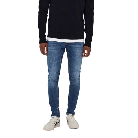 Only and Sons Heren Skinny Jeans (Blauwe Denim) - Image 2