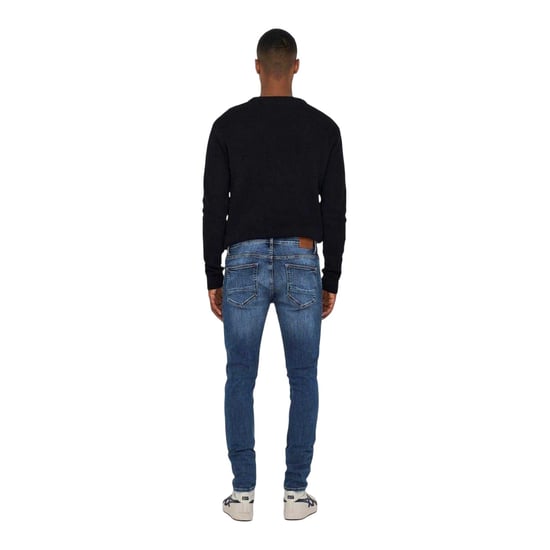 Only and Sons Heren Skinny Jeans (Blauwe Denim) - Image 3