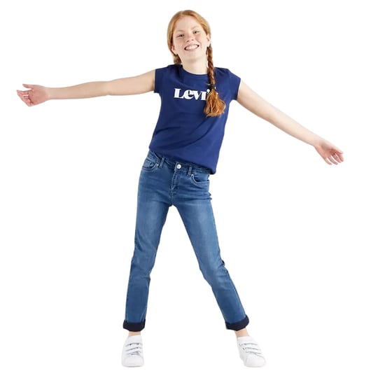 Levis Meisjes 710 Denim Skinny Jeans (Middenblauw) - Image 1
