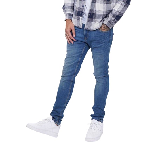 Firetrap Heren Denim Skinny Jeans (Middenblauw) - Image 1
