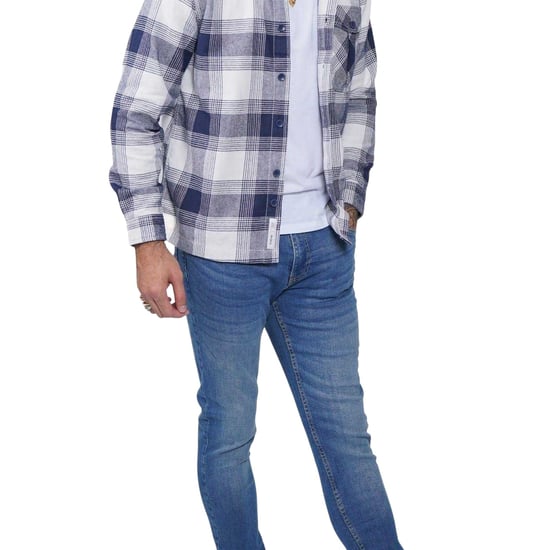Firetrap Heren Denim Skinny Jeans (Middenblauw) - Image 5