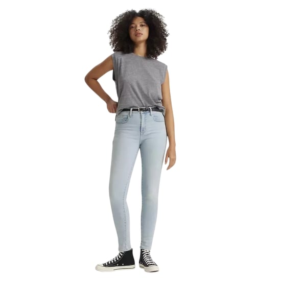 Levis Dames/Dames 721 Denim Skinny Jeans (Blauw) - Image 1