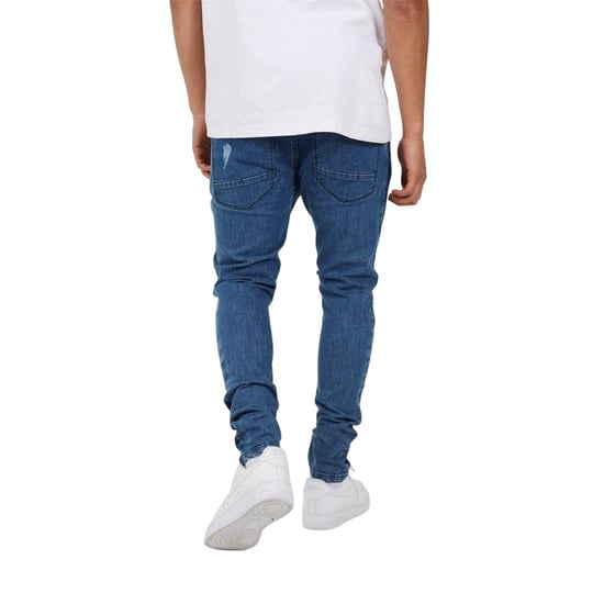 Brave Soul Heren skinny jeans met strepen (Blauw) - Image 2