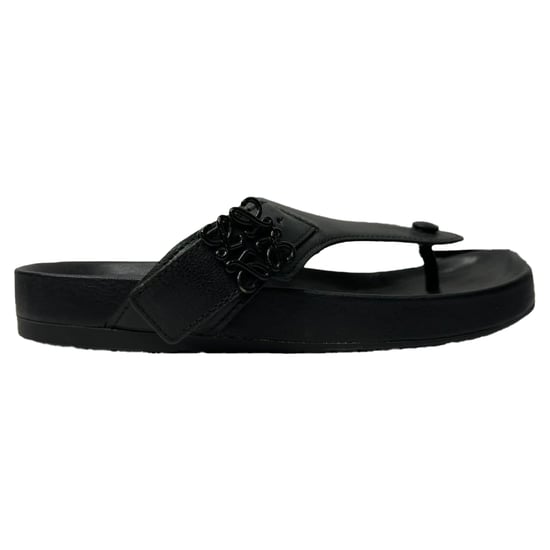 Loewe Ease Versierde Teenslippers van Zwart Lam leer - Image 1