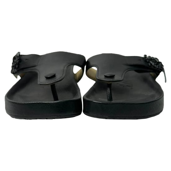 Loewe Ease Versierde Teenslippers van Zwart Lam leer - Image 2