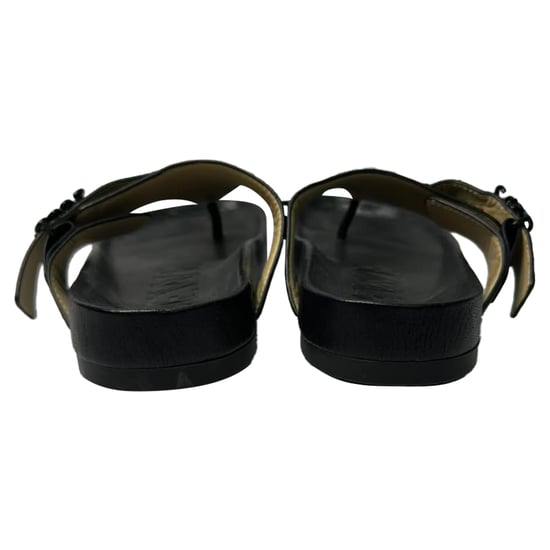 Loewe Ease Versierde Teenslippers van Zwart Lam leer - Image 3