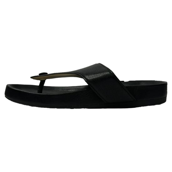 Loewe Ease Versierde Teenslippers van Zwart Lam leer - Image 4