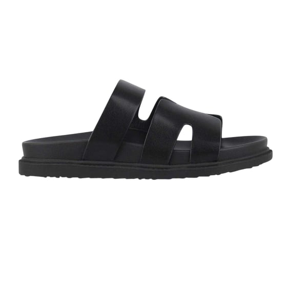 Miso Leren slippers voor dames (Zwart) - Image 1