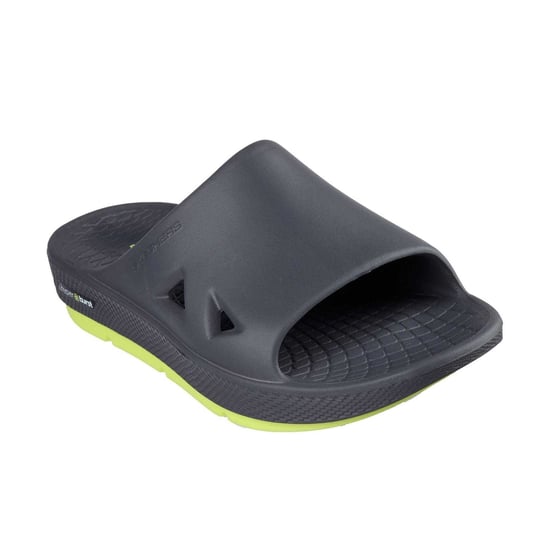 Skechers Arch Fit-slippers voor heren (Houtskool/Groen) - Image 3