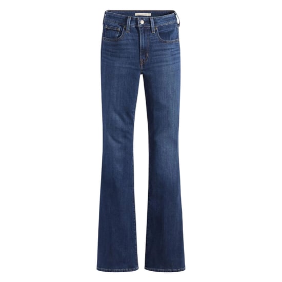 Levis Dames/Dames Hoog Uitlopende Jeans (Donkerblauw) - Image 2