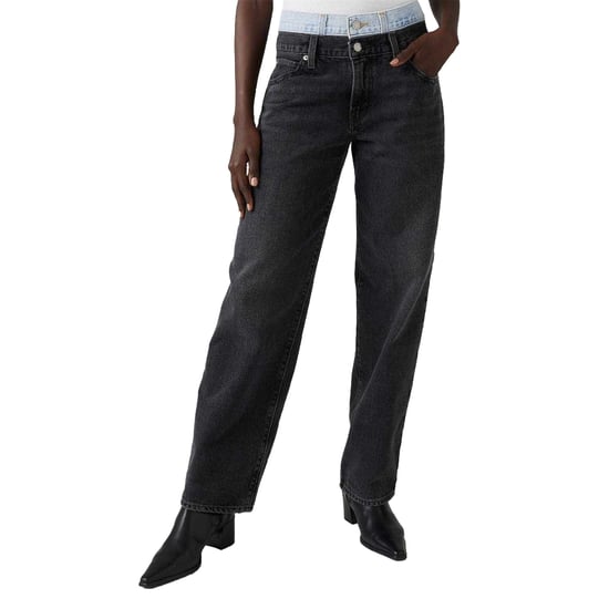 Levis Damesjeans van denim met 94, hoge taille en baggy pasvorm (Zwart wassen) - Image 1