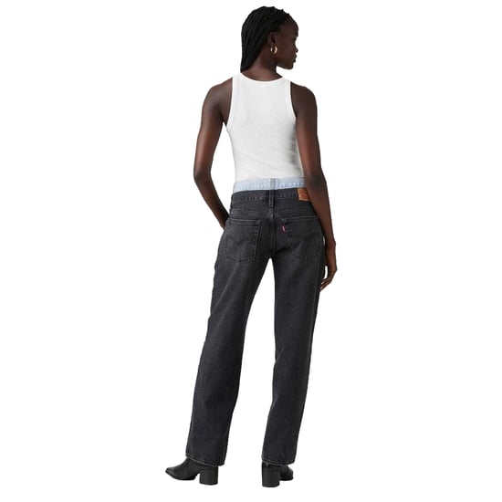 Levis Damesjeans van denim met 94, hoge taille en baggy pasvorm (Zwart wassen) - Image 3