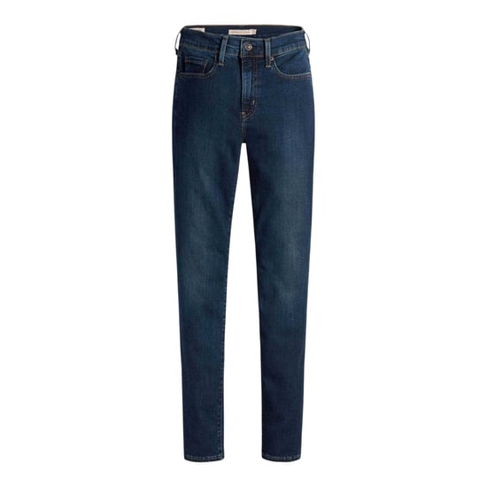 Levis Dames/Dames Hoog Rechte Jeans (Blauw) - Image 2