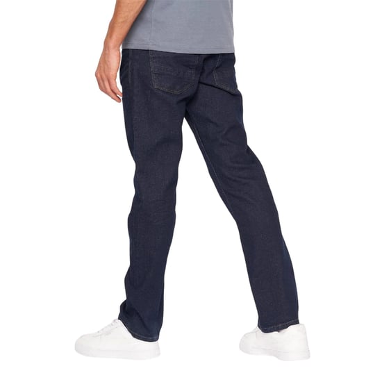 Crosshatch Herenjeans met rechte pijpen en ruwe naden (Blauw) - Image 3