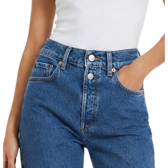 Replay Rechte jeans met twee knopen voor dames (Blauw) - Image 4