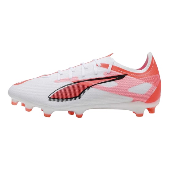 Puma Heren Ultra 5 Match Stevige Grond Voetbalschoenen (Wit, Rood) - Image 3
