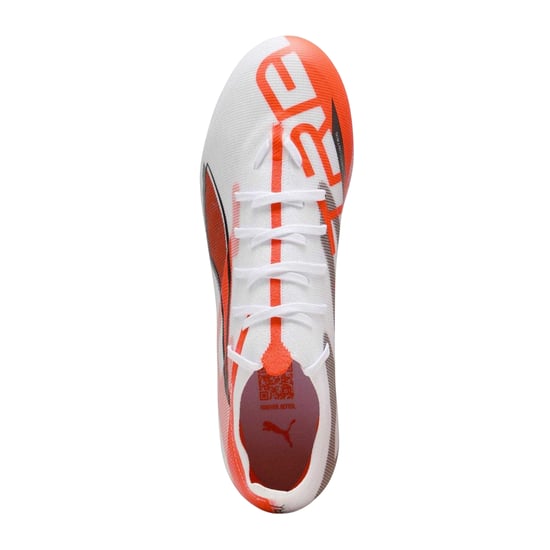 Puma Heren Ultra 5 Match Stevige Grond Voetbalschoenen (Wit, Rood) - Image 4