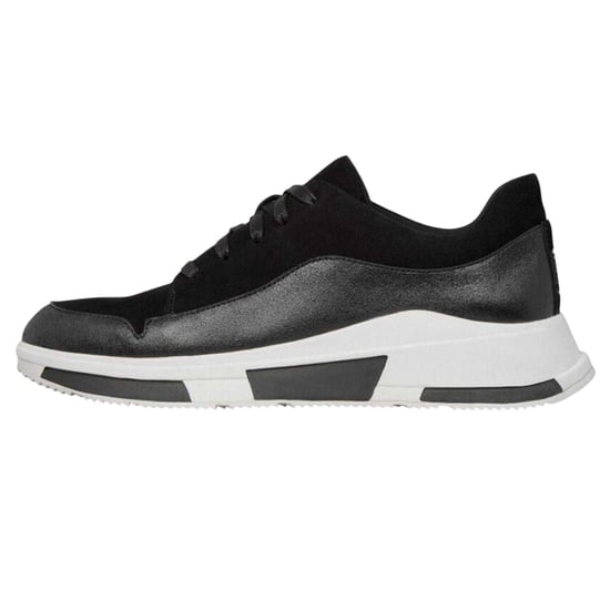 Fit Flop Heren-sneakers van suède met dikke zool (Zwart) - Image 2