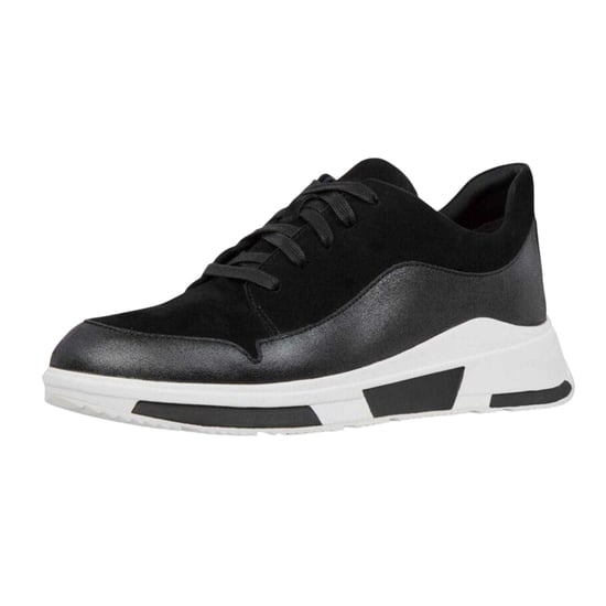 Fit Flop Heren-sneakers van suède met dikke zool (Zwart) - Image 4