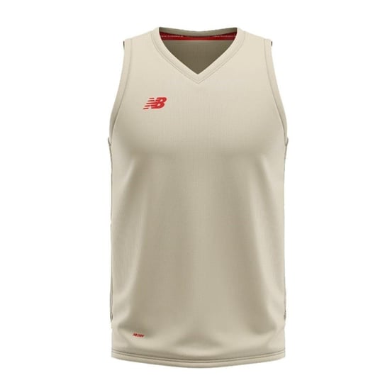 New Balance Heren V Hals Regular Tank Top (Angora) - Image 1