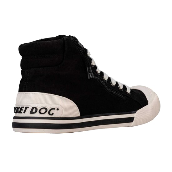 Rocket Dog Dames/Dames Jazzin Hi Canvas High Top Trainers (Zwart) - Image 2