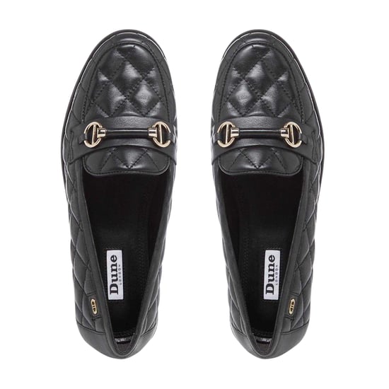 Dune London Dames/Dames Leren Snaffle Loafers (Zwart) - Image 3