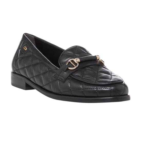 Dune London Dames/Dames Leren Snaffle Loafers (Zwart) - Image 4