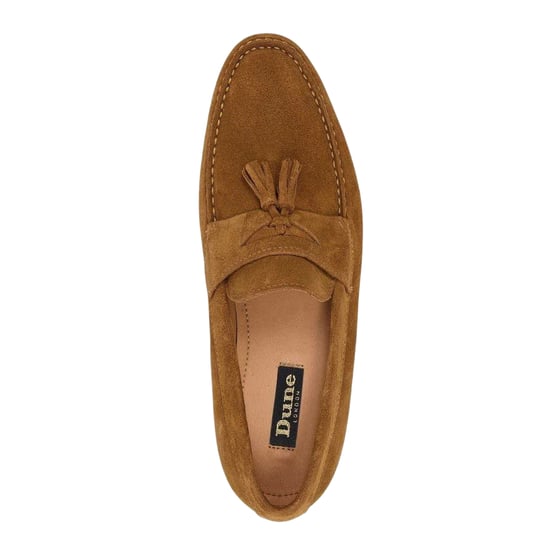 Dune London Heren Bart Suede Loafers (Tan) - Image 3